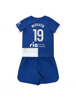 Atletico Madrid Alvaro Morata #19 Dječji Gostujuci Dres kompleti 2023-24 Kratak Rukavima (+ kratke hlače)